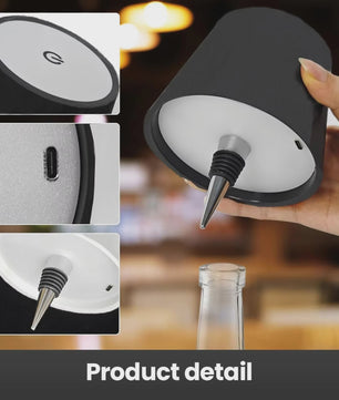 Draadloze Fles Tafellamp met USB, Touch Control & 3 Kleuren - Sfeervolle Verlichting