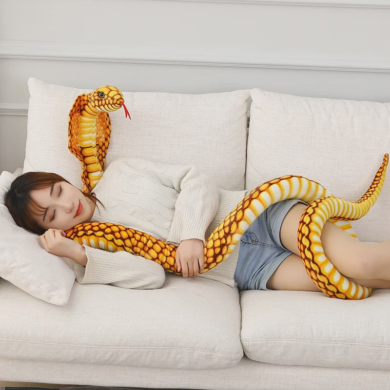 Pluche Cobra Slang Knuffel - Verkrijgbaar in 80, 170 & 240cm