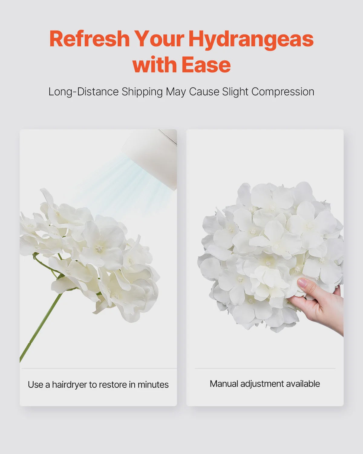 Kunstbloemen Witte Hydrangea - Zijde, Realistisch, Bulk voor Bruiloft & DIY