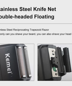 Kemei Professionele Heren Trimmer Kit - Elektrische Baard- en Haarklipper KM-2290/KM-2293/KM-1102
