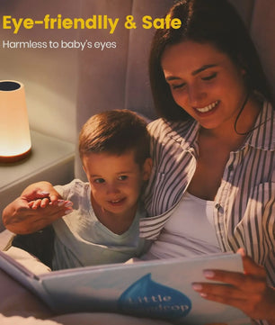 Draagbare Nachtlamp RGB Kleurrijk met Afstandsbediening & Touch Bediening - USB Oplaadbaar