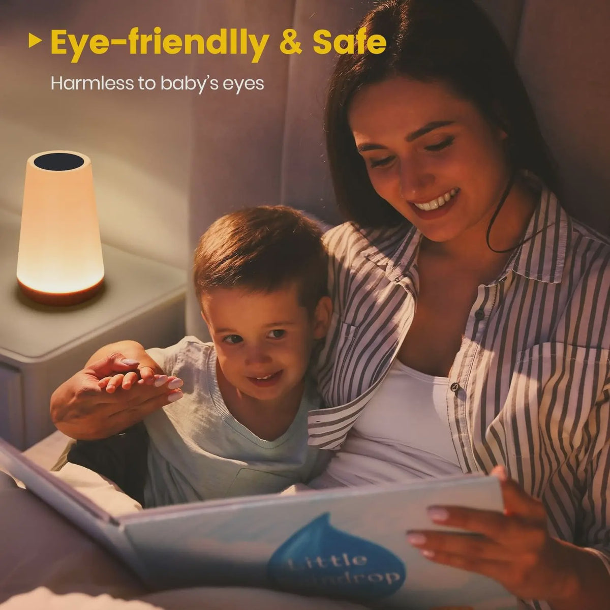 Draagbare Nachtlamp RGB Kleurrijk met Afstandsbediening & Touch Bediening - USB Oplaadbaar