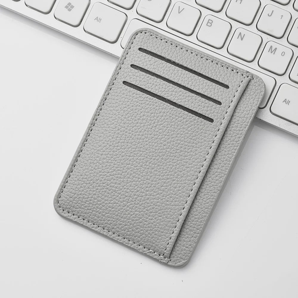 Ultra-dunne PU Lederen Creditcard Portemonnee - Zakformaat Kaarthouder