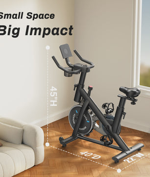 MERACH Hometrainer Fiets met Tablet Houder - Stil, Laag Geluidsniveau, 125kg Draagvermogen