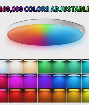 Slimme Plafondlamp 24W - WiFi & Bluetooth, RGB Kleuren, Dimbare LED met App, Alexa & Google Home Compatibel
