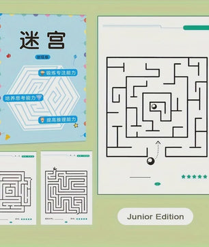 Puzzelboek Doolhoven: Verbeter Concentratie en Denkvermogen voor Jong en Oud