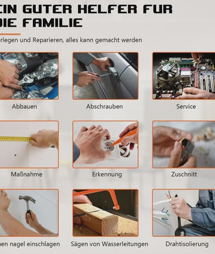 Multifunctionele Gereedschapskist - 43-Delige Set voor Thuisreparatie en Montage
