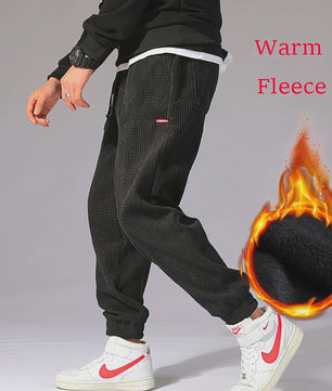 Warme Heren Corduroy Jogger Broek - Perfect voor Herfst & Winter Sport en Casual Gebruik