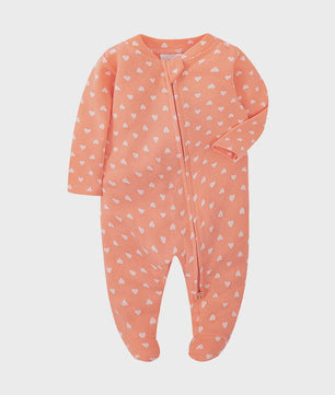 Katoenen Newborn Pyjama met Voetjes en Ritssluiting - Romper voor Jongens en Meisjes (0-12 Maanden)