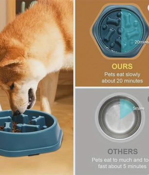Honden voerbak slowfeeder anti-verstikking | Gezonde voeding