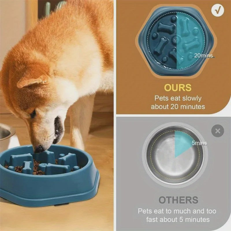 Honden voerbak slowfeeder anti-verstikking | Gezonde voeding