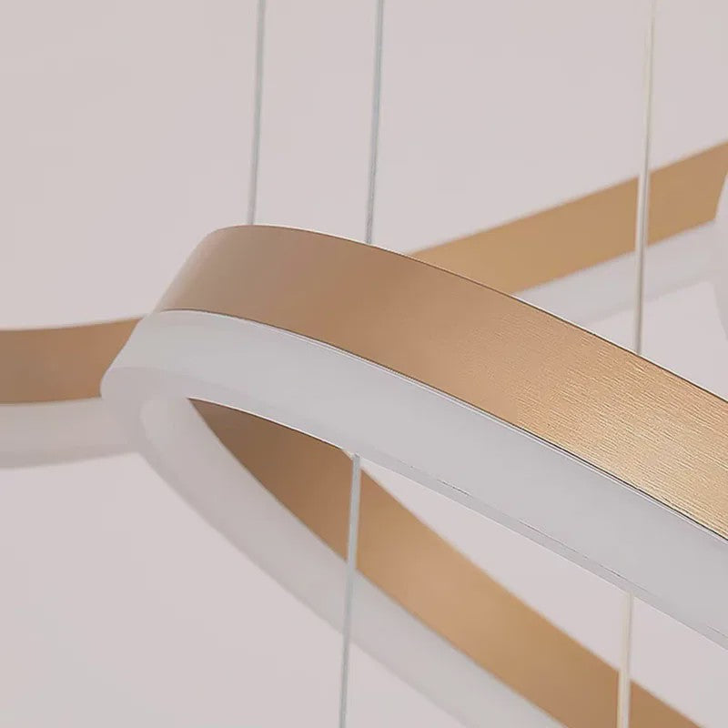 Moderne LED Plafondlamp Spiraal - Hanglamp voor Trappenhuis en Woonkamer