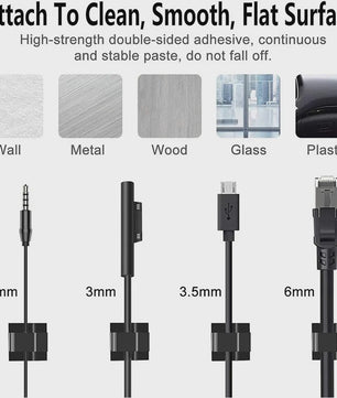 Kabel Organizer Clips - Houd je Kabels Netjes & Georganiseerd