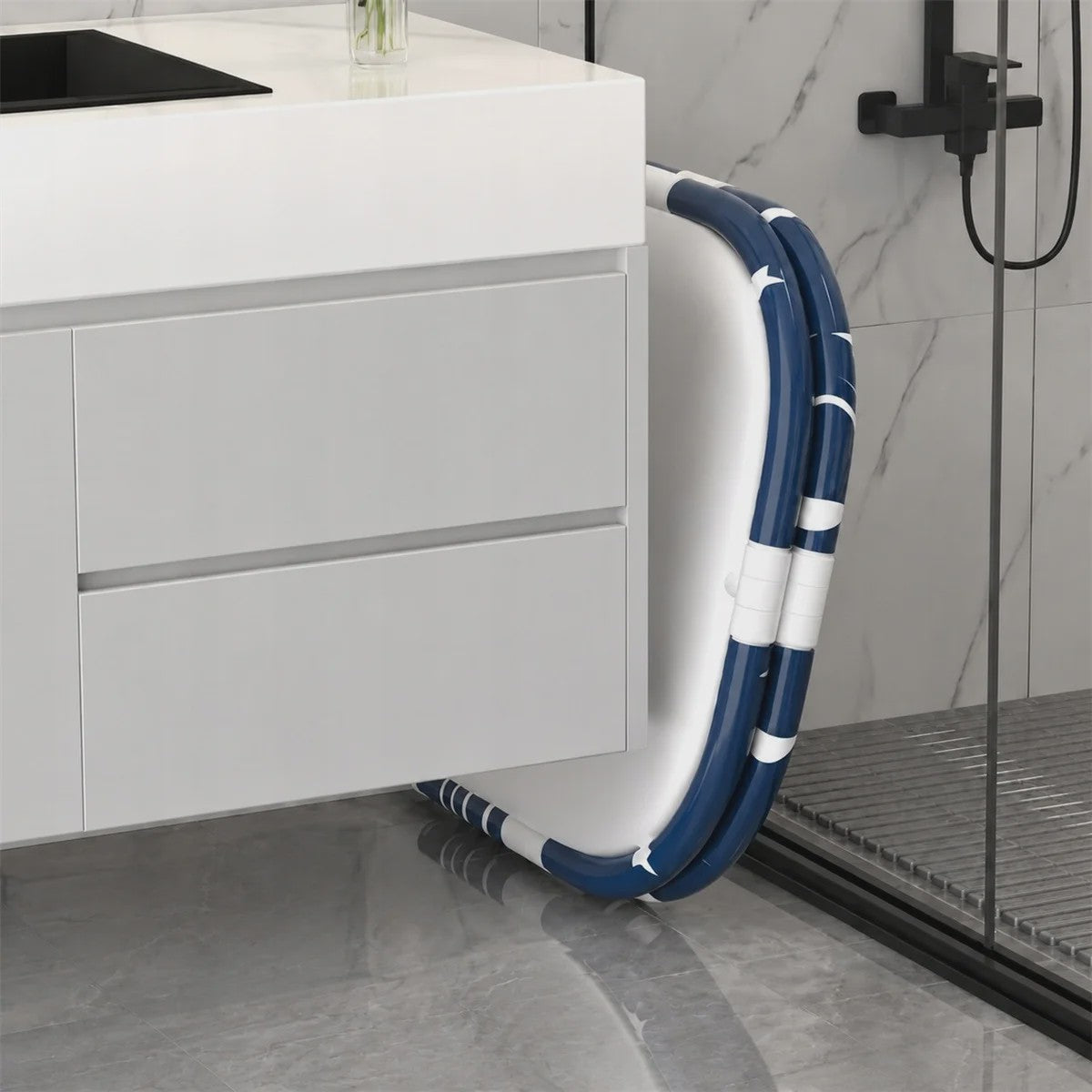 Opvouwbaar Bad voor Volwassenen - Draagbaar Home Spa Bad met Pomp & Kussen - 120cm