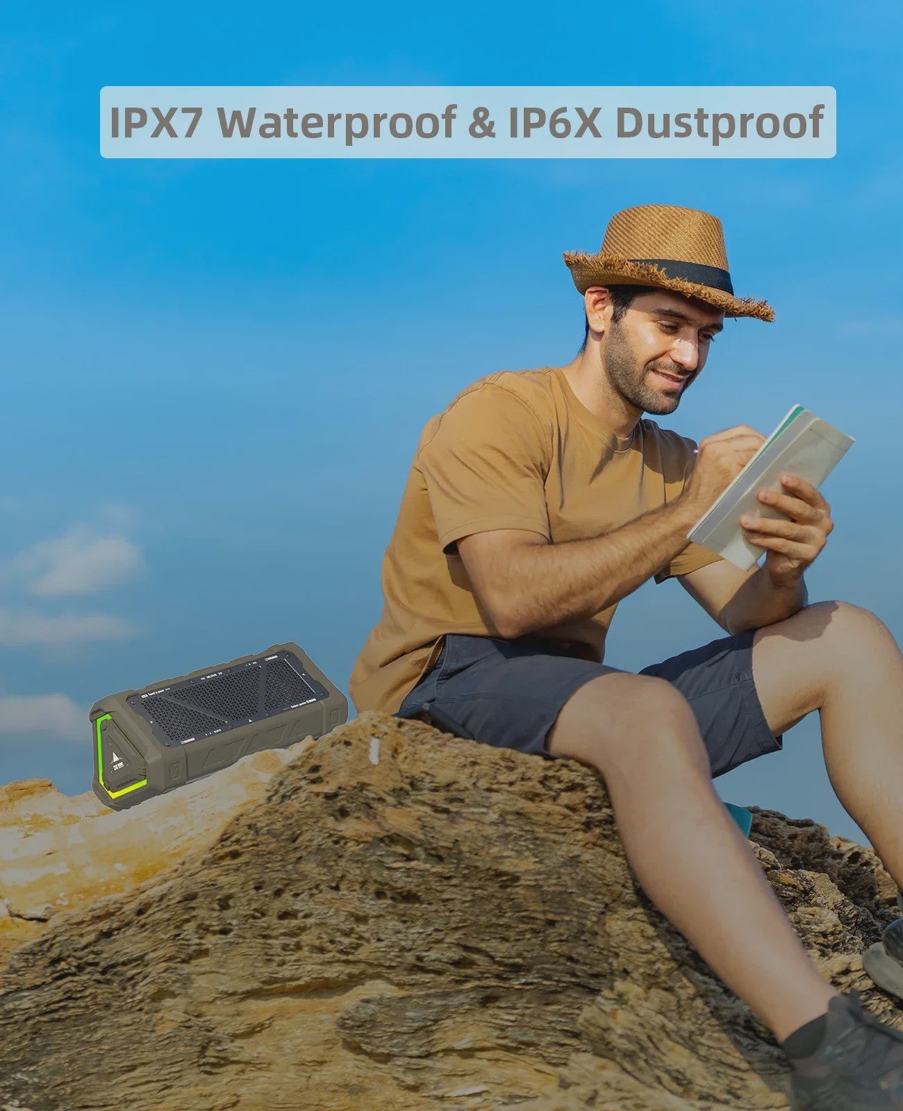MLOVE P3 Outdoor Bluetooth Speaker - 40W Stereo Geluid, IPX7 Waterdicht & RGB Licht