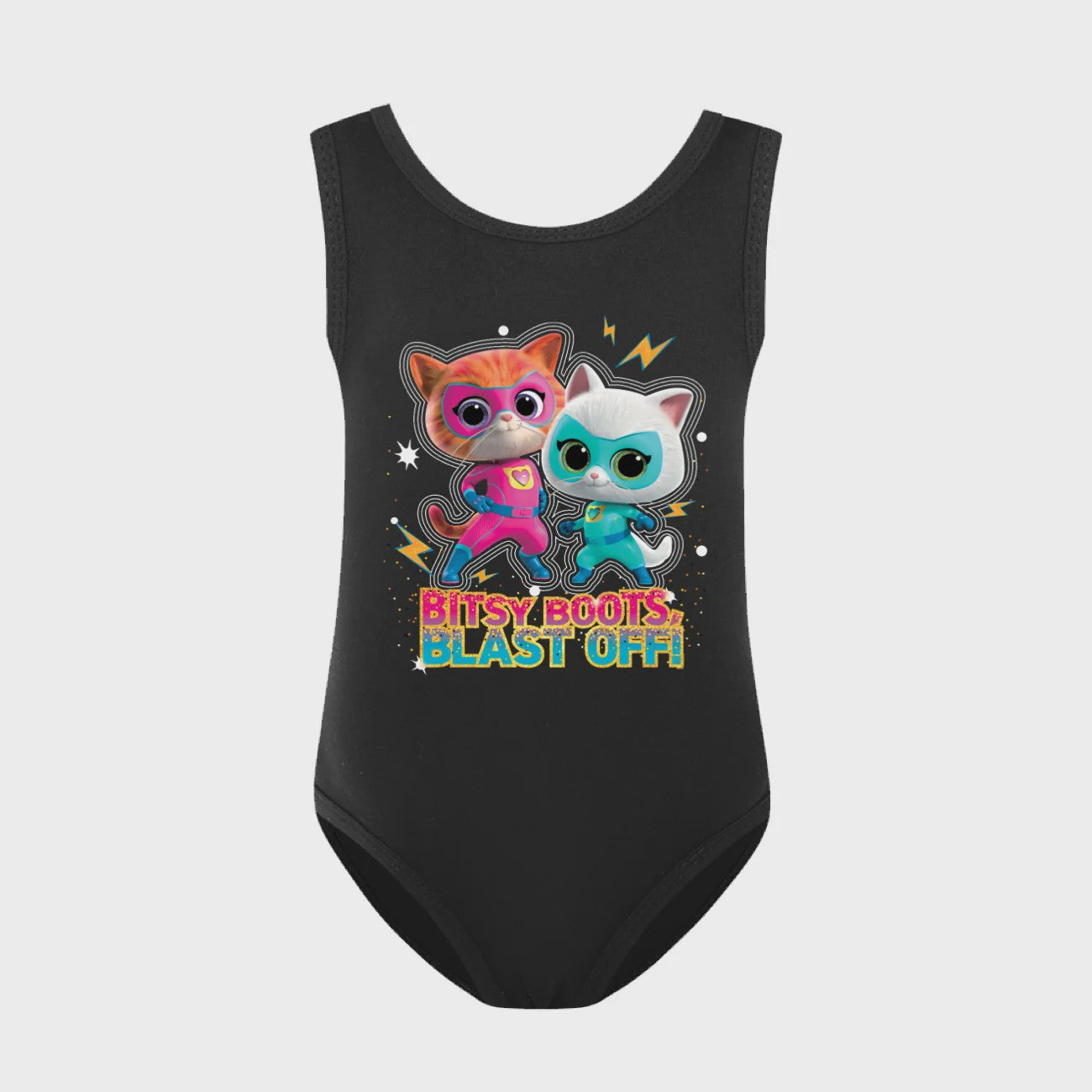Super Kitties Kinder Zwempakje - Meisjes Badpak met Gabby Katten Print