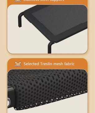 Verhoogd Hondenkussen XL - Zomer Bed voor Grote Honden & Katten - Duurzaam, Ventilerend & Anti-slip