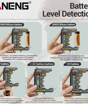 ANENG SZ818 Digitale Multimeter - Batterijtester, AC/DC Spanning & Stroom, Weerstand - Elektronica Reparatie Tool