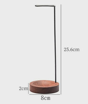 Stijlvolle Houten Wierookhouder met Anti-As Ontwerp