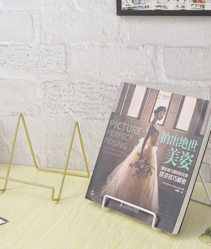 Stijlvolle IJzeren Display Standaard voor Magazines, Boeken en Decoraties