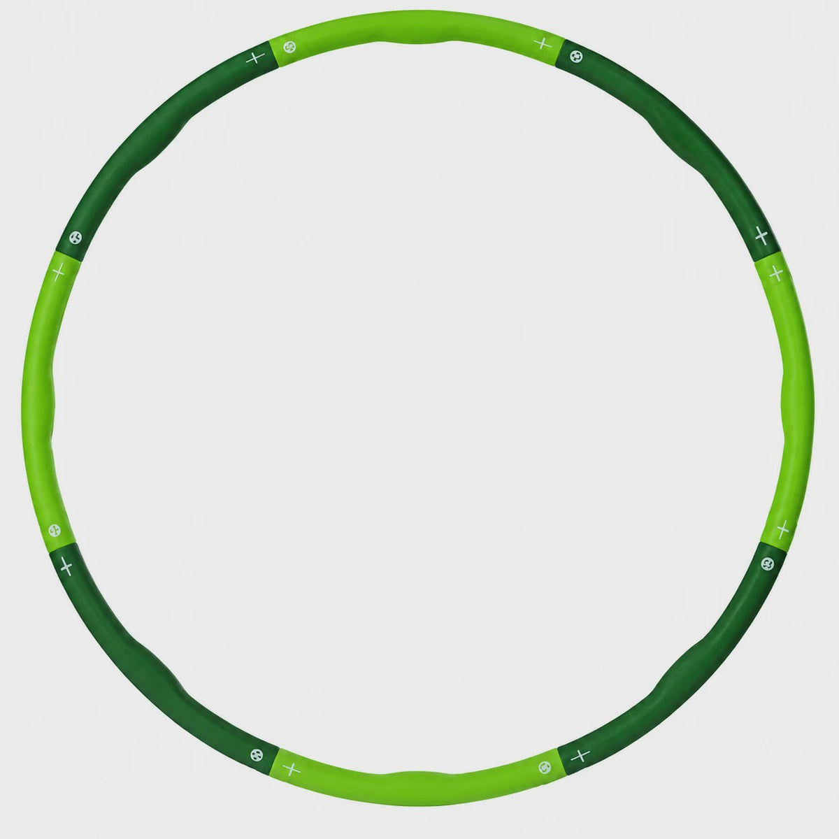 Verstelbare Fitness Hula Hoop voor Volwassenen - 1.2-2KG, 8-Delig, Ø100cm