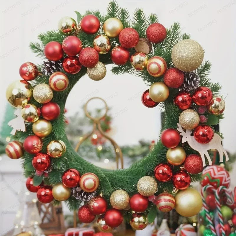 50x Kerstballen Set 4cm - Kleurrijke Kerstboom Decoratie voor Feestdagen & Huis