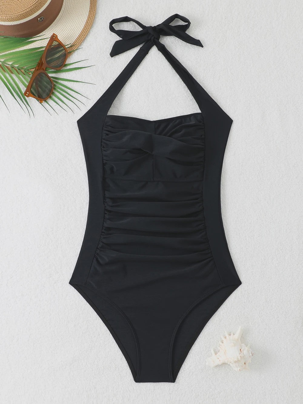 Dames Halter Nek Tankini Badpak met Push-Up en Tummy Control - Zomer Strandkleding