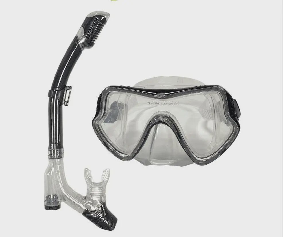 Professionele Duikset: Duikbril met Snorkel voor Zwemmen en Duiken