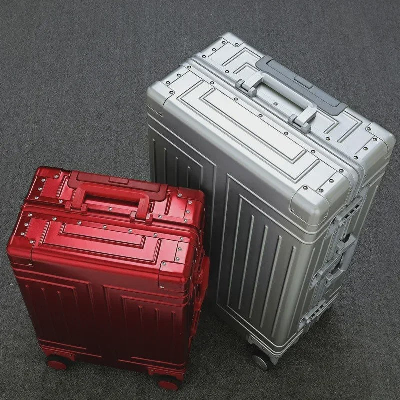 Luxe Aluminium Trolley Koffer - Hoge Capaciteit & Universele Wielen