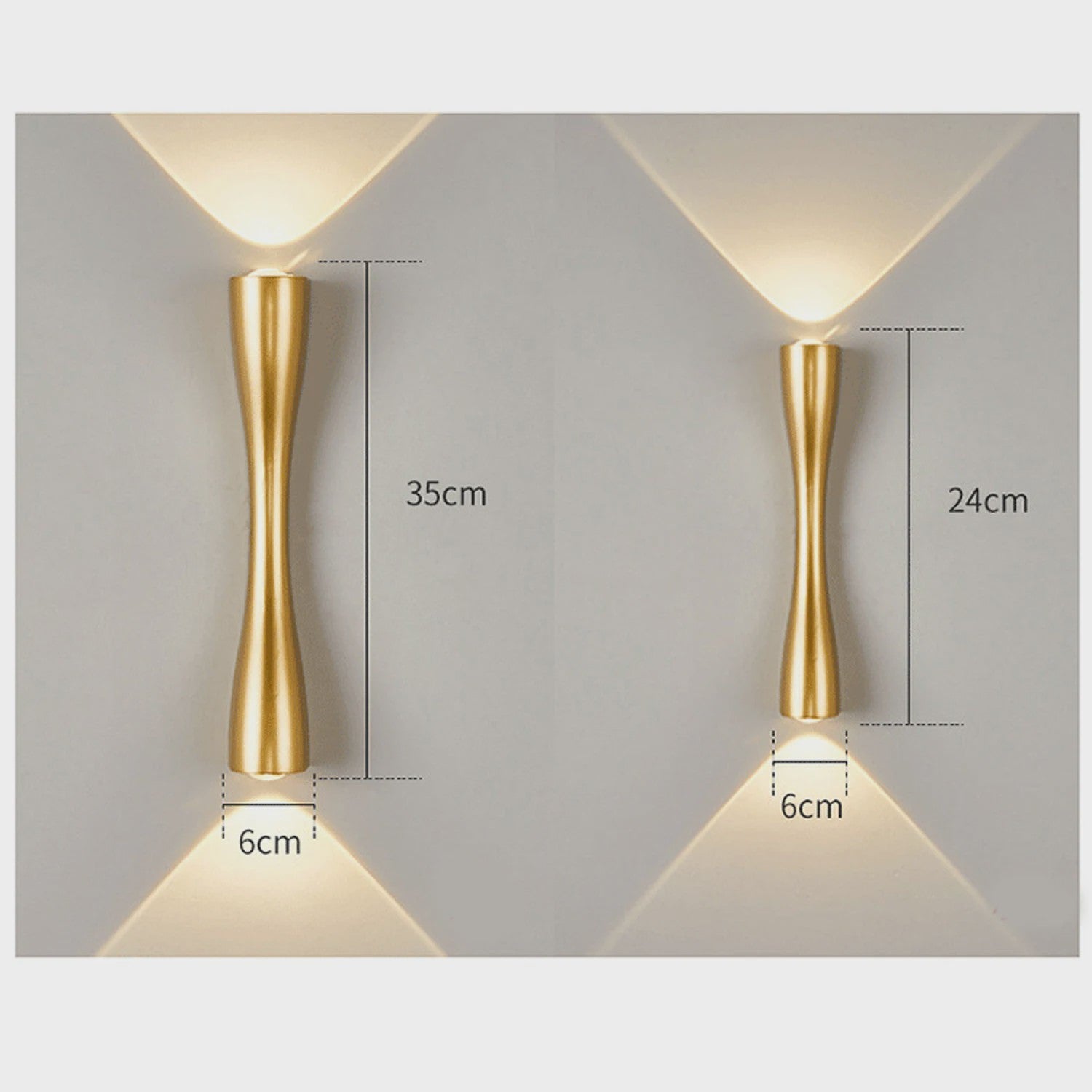 Moderne LED Wandlamp IP65 Waterdicht - Binnen & Buiten - 6W/12W - Sfeervolle Verlichting