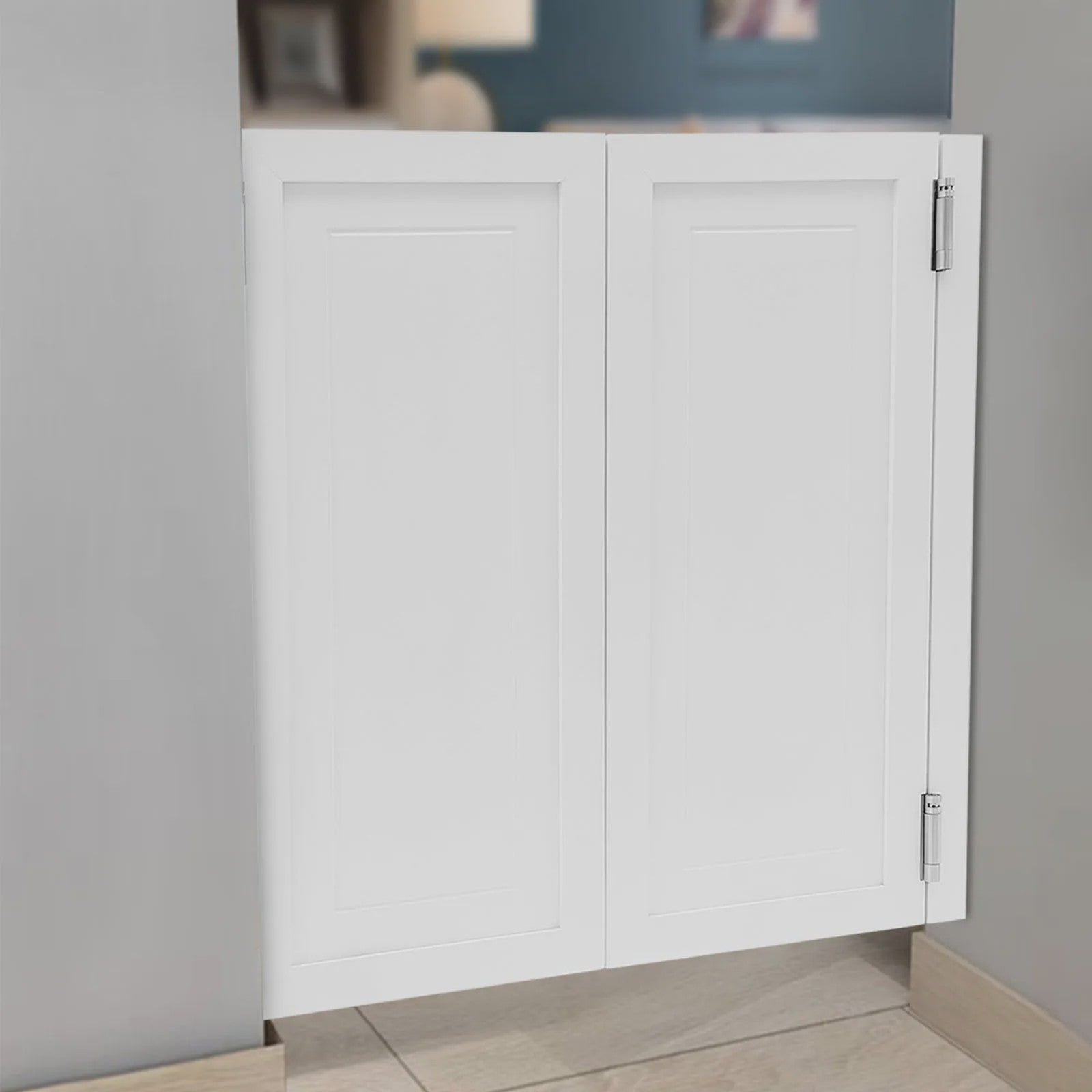 Houten Dubbele Scharnierdeuren 90x40cm - Zwaaiend voor Corridors & Trappen