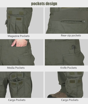 Tactisch Uniform Set: G3 Combat Shirt & Cargo Broek met Kniebeschermers - Heren