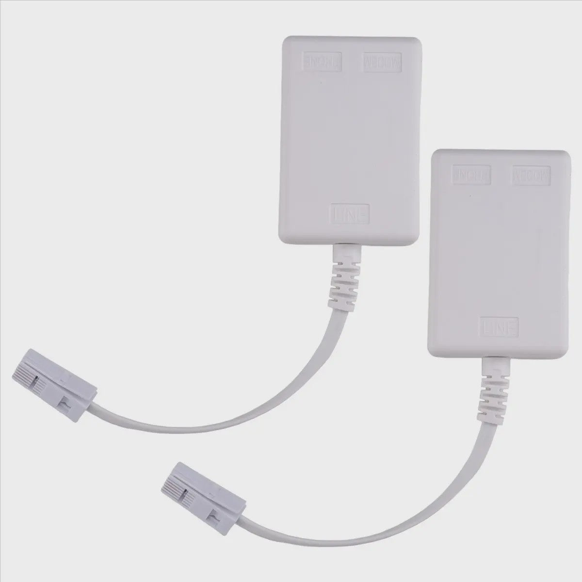 2x ADSL/DSL Microfilter Splitter RJ11 BT - Internet & Telefoon
