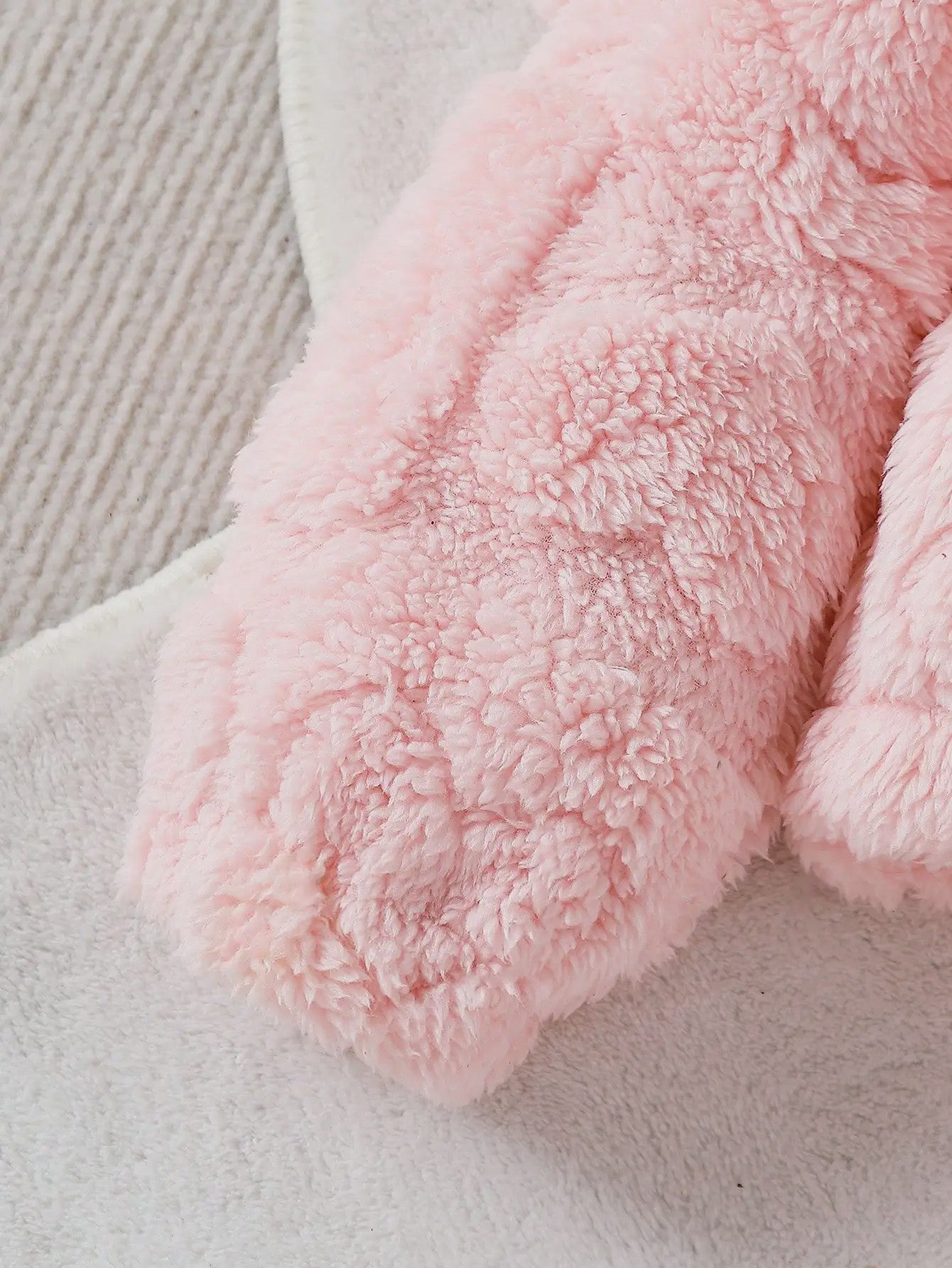 Schattige Baby Meisjes Set: Roze Pluche Jasje, Lange Broek & Top