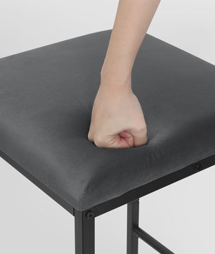 Set van 2 Moderne Keuken Barkrukken met Rugleuning en Voetensteun - Ergonomisch Design