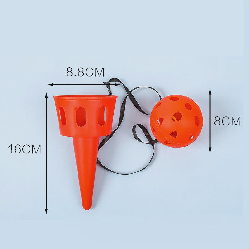 Vangspel Set met Bal en Koord - Outdoor Kinderspel voor Hand-Oog Coördinatie