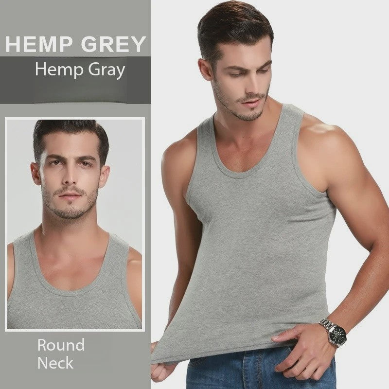 Luxe Heren Tanktop van Ademend Katoen - Zomer & Sport