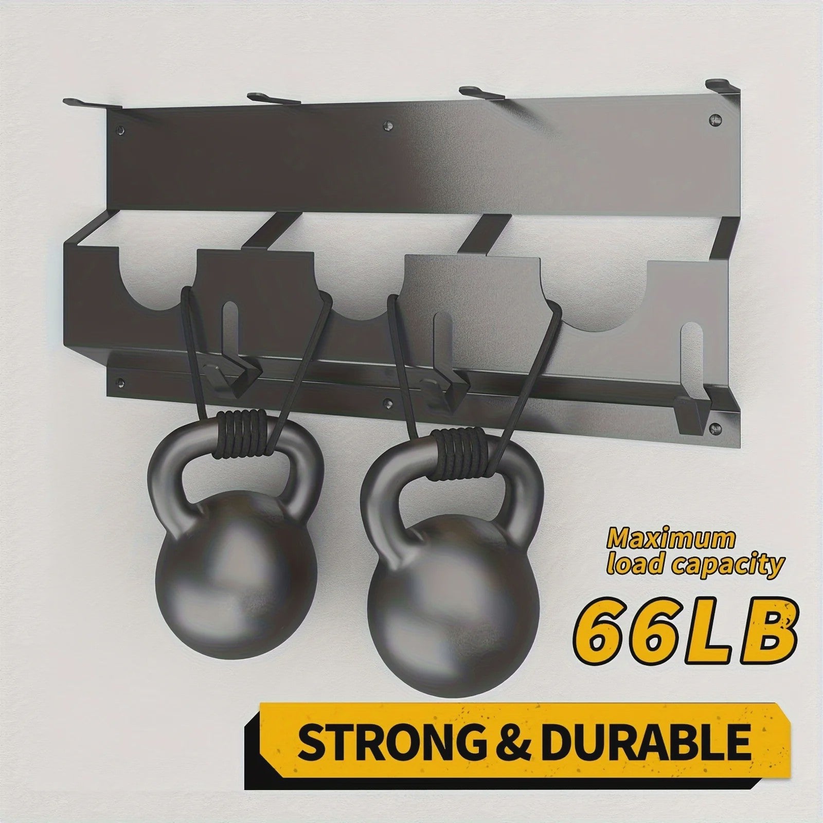 Heavy-Duty Metalen Wandrek voor Gereedschap - 3-Laags Organizer voor Haakse Slijpers en Accessoires