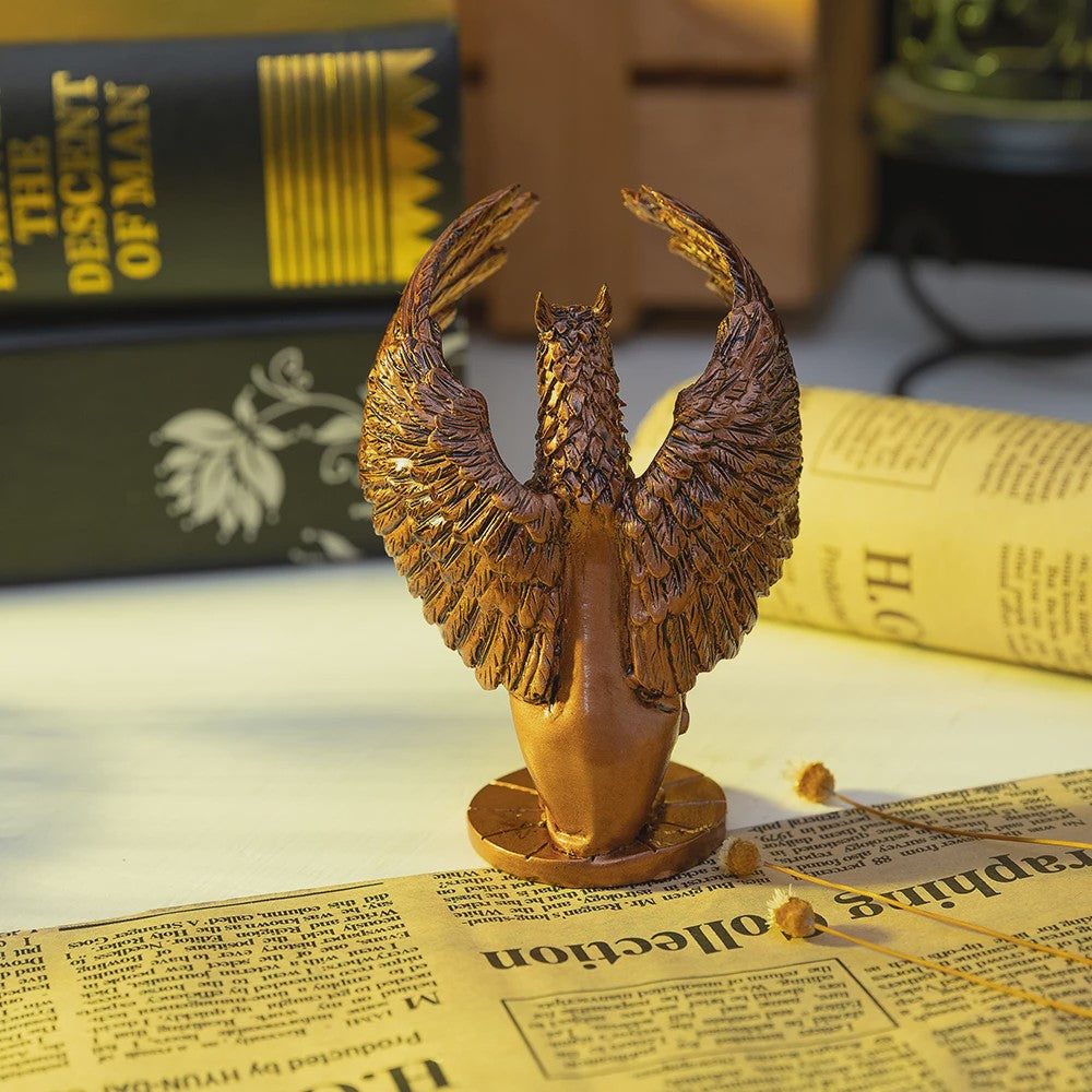 Mythologische Griffioen Beeldje - Uniek Hars Ambacht voor Bureau of Woondecoratie