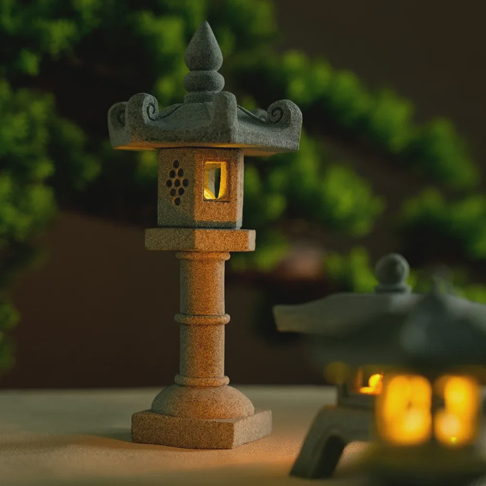 Mini Pagode Lantaarn Decoratie - Zen Tuin, Aquarium & Buiten