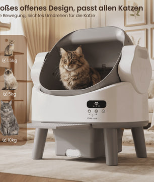 Automatische Kattenbak - Slim, Zelfreinigend & Geurvrij met Veiligheidssensor