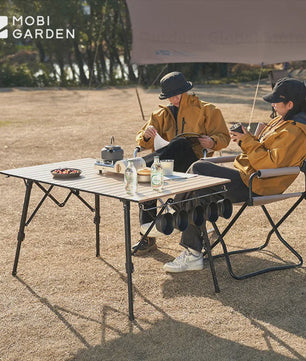 Mobi Garden X-Type Aluminium Campingtafel - Lichtgewicht, Opvouwbaar & Verstelbaar