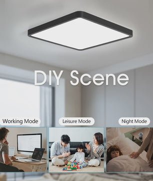Moderne Smart LED Plafondlamp 36W - Dimbare Verlichting met App & Spraakbesturing