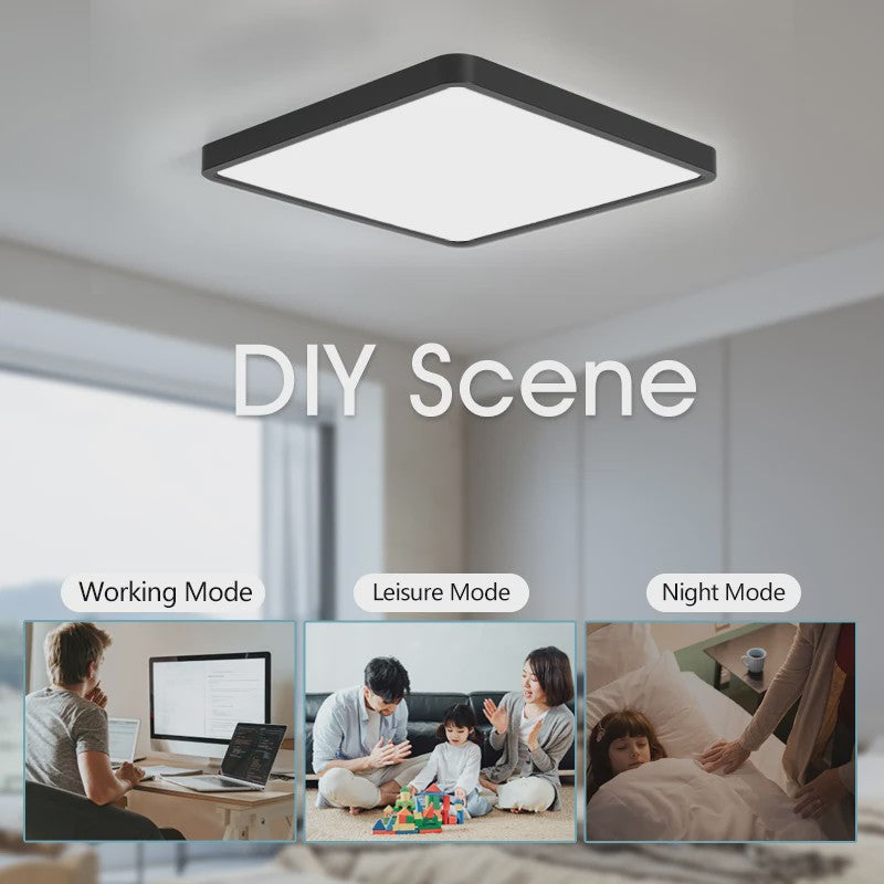 Moderne Smart LED Plafondlamp 36W - Dimbare Verlichting met App & Spraakbesturing