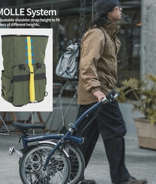 Rhinowalk Vouwfiets Tas 17L Quick-Release Stuur- of Mandtas met Ondersteuningsplaat