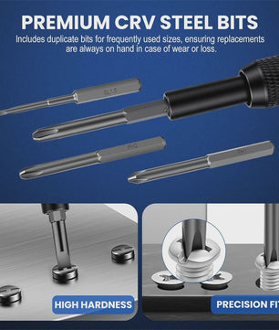152-delige Precisie Schroevendraaierset met Magnetische Bits en Flexibele Shaft
