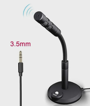 USB Desktop Microfoon 3.5mm Omnidirectioneel voor PC, Laptop, Gaming, Opnames & Chat