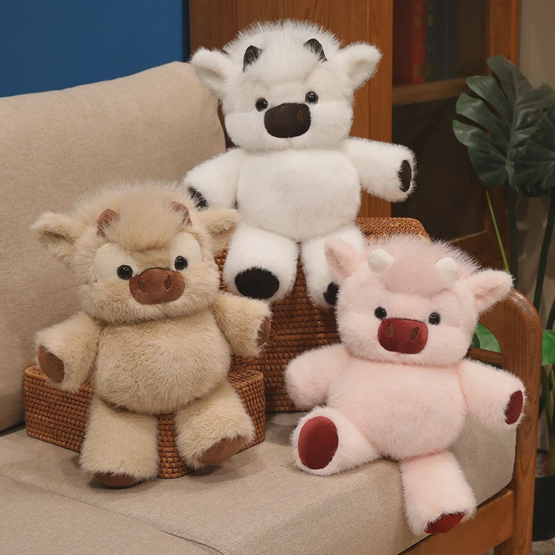 Kawaii Highland Koe Pluche Knuffel - 40cm Zacht & Knuffelbaar Speelgoed