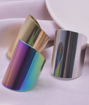 Unieke Dames Ringen van RVS - Vintage Stijl, Waterdicht & Textuur