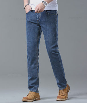 Lichtblauwe Slim Fit Jeans Heren - Stijlvolle Casual Stretch Denim